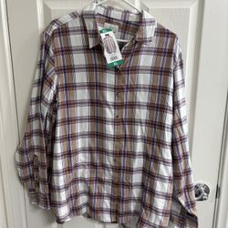 Jach’s women’s light weight flannel (new)