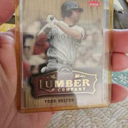 Todd Helton 06 Fleer Lumber Company Insert Baseball Card 