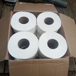 1 Case,12 Rolls, 9" Diameter Rolls, Toilet Paper, Great Condition. $10.00.
