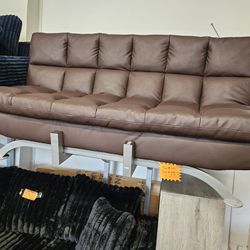 Futon Bed $199 Brown Faux LEATHER