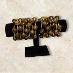 Brown & Gold Bracelet Set Of 3