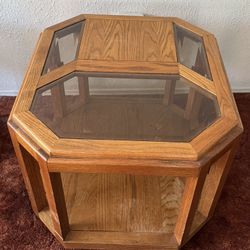 Oak Display Coffee Table