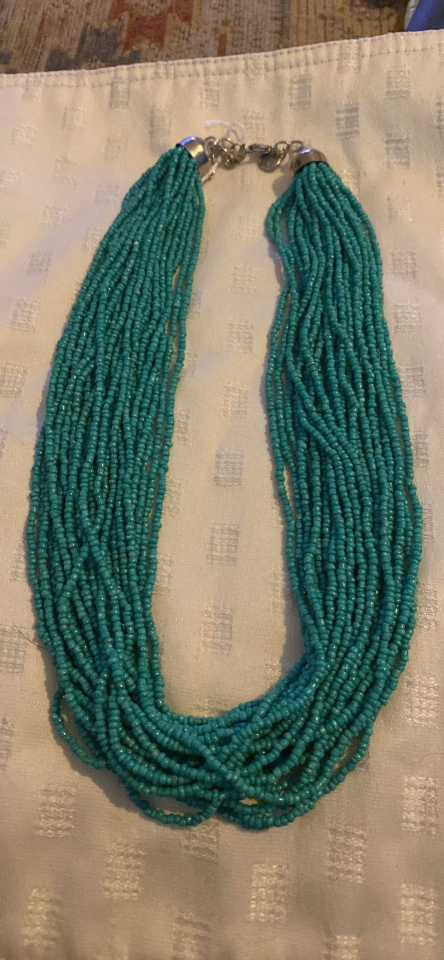 C.O. & Company Turquoise Seed Bead Necklace