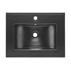 Black Ceramic Bathroom Vanity Sink