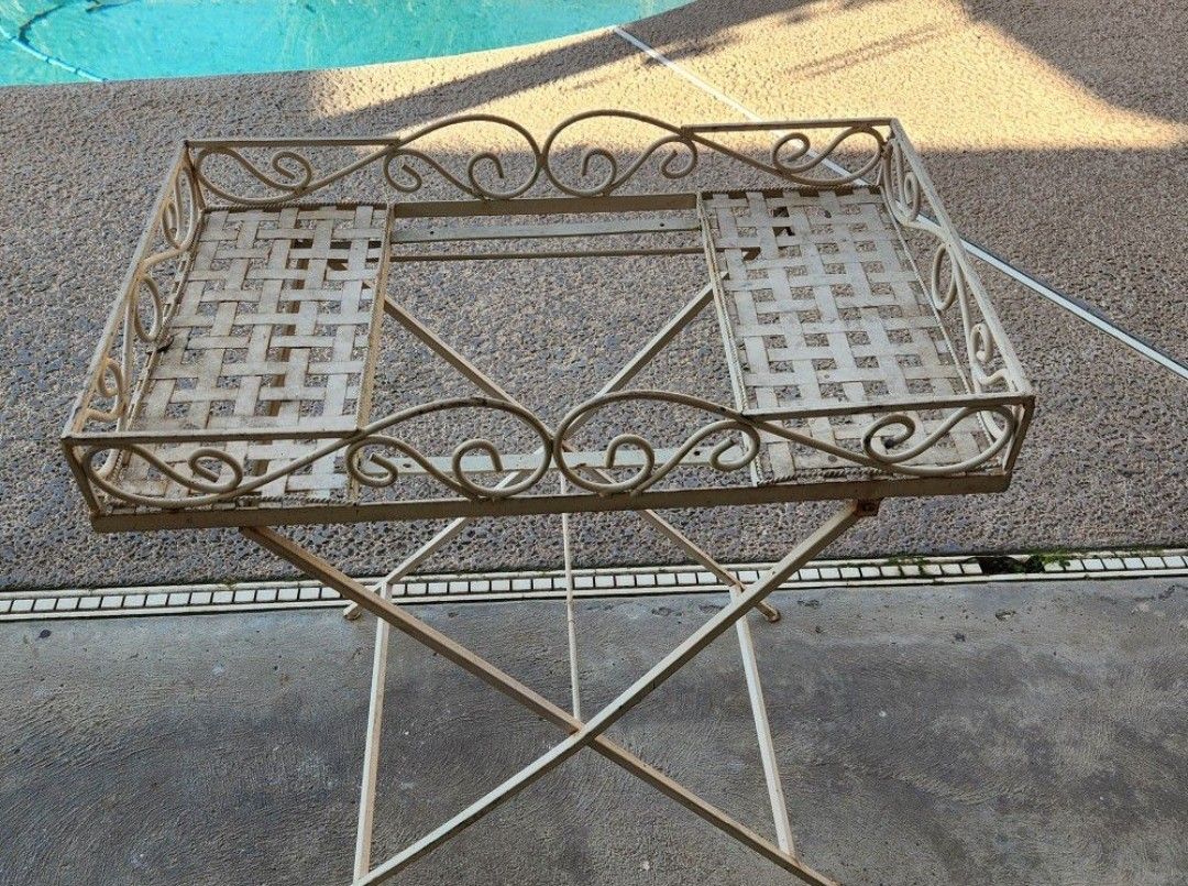 Antique Metal folding table