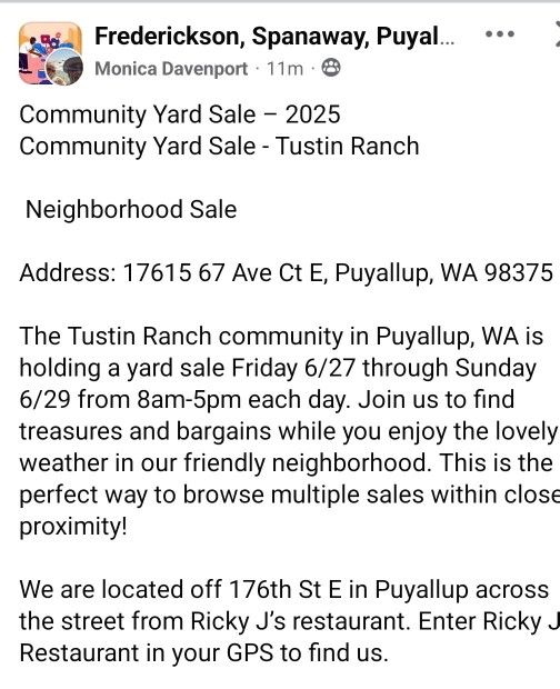 Garage Sale This Weekend!!!!