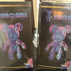 Moshi Bears DIY Paint Kit – Blank Bear Figure + Paints + Brush (New in Box)