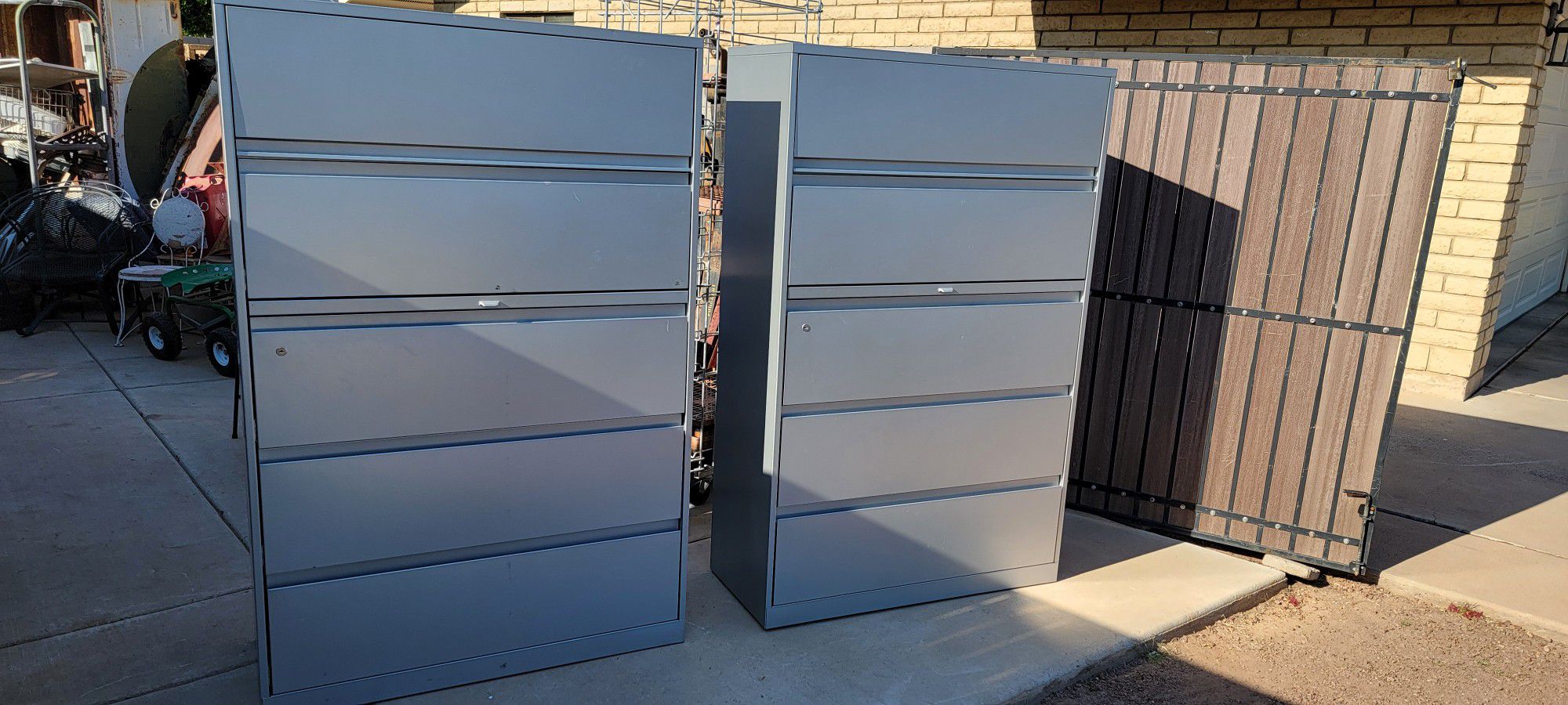 Tall Metal File Drawer Cabinet.  Great For Storage 