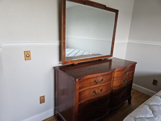 Antique Dresser With Mirror
