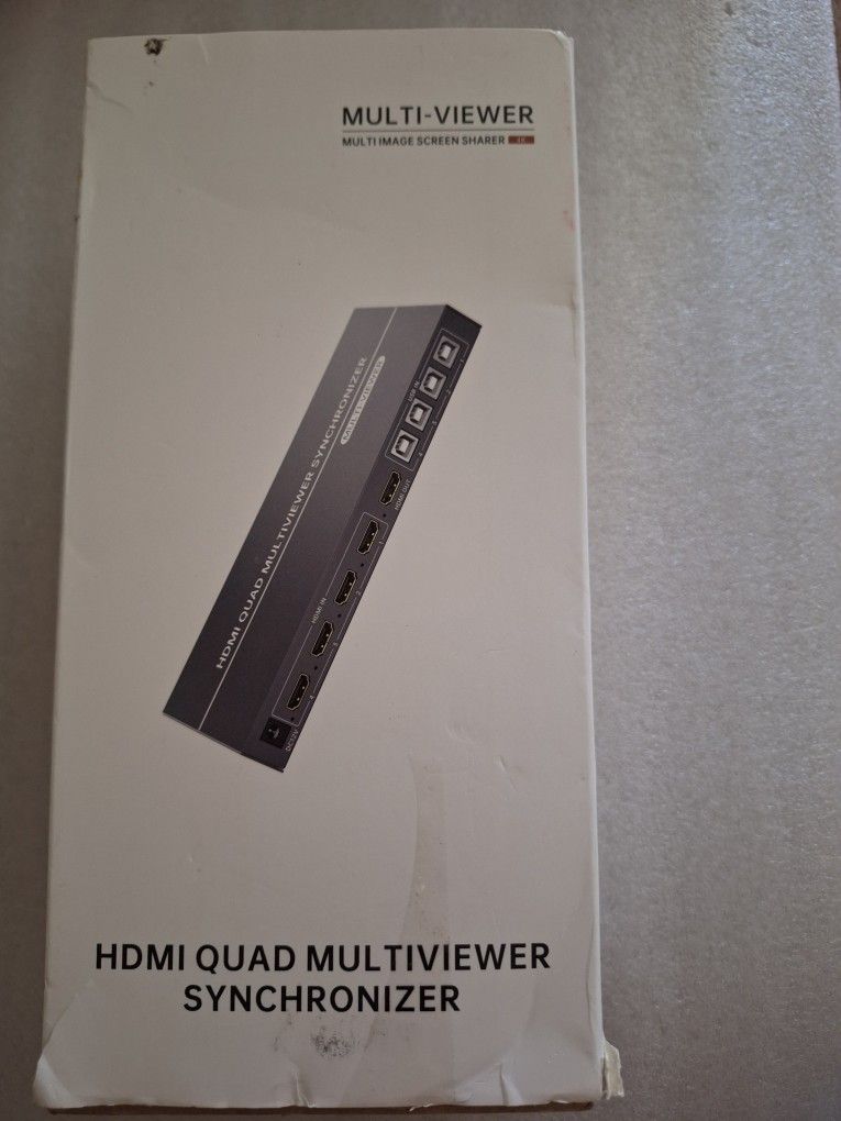 Arvitek HDMI Quad Multi-Viewer Synchronizer 4K@30Hz Quad Seamless HDMI Multiviewer Switch 4 in 1 Out w/Remote
for Security Camera, PC, Laptop, Fire S