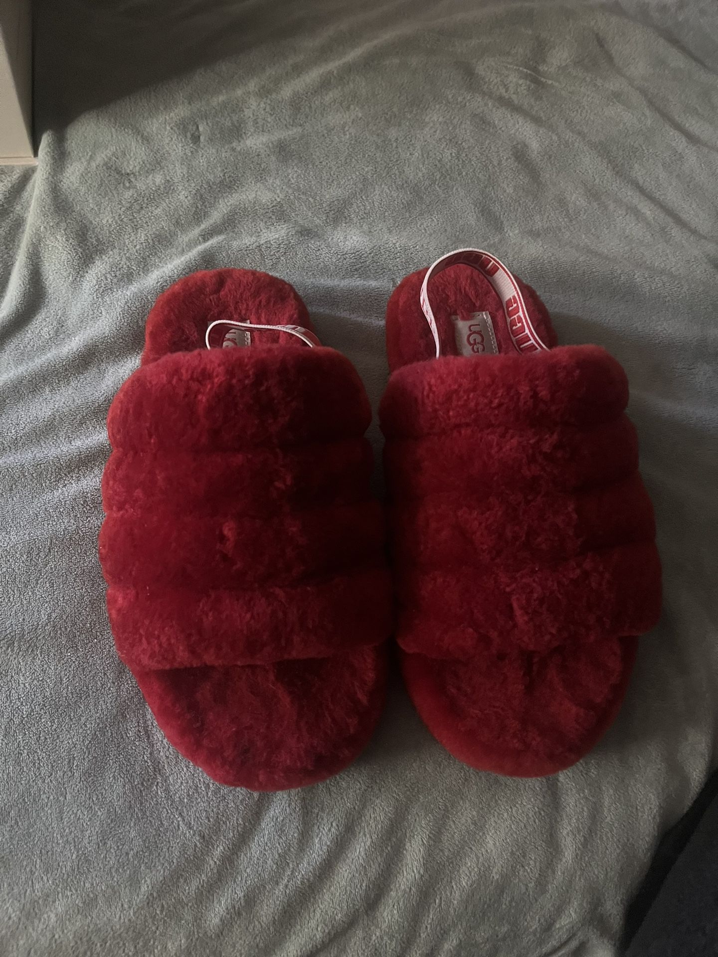 Red UGG Slide Slippers