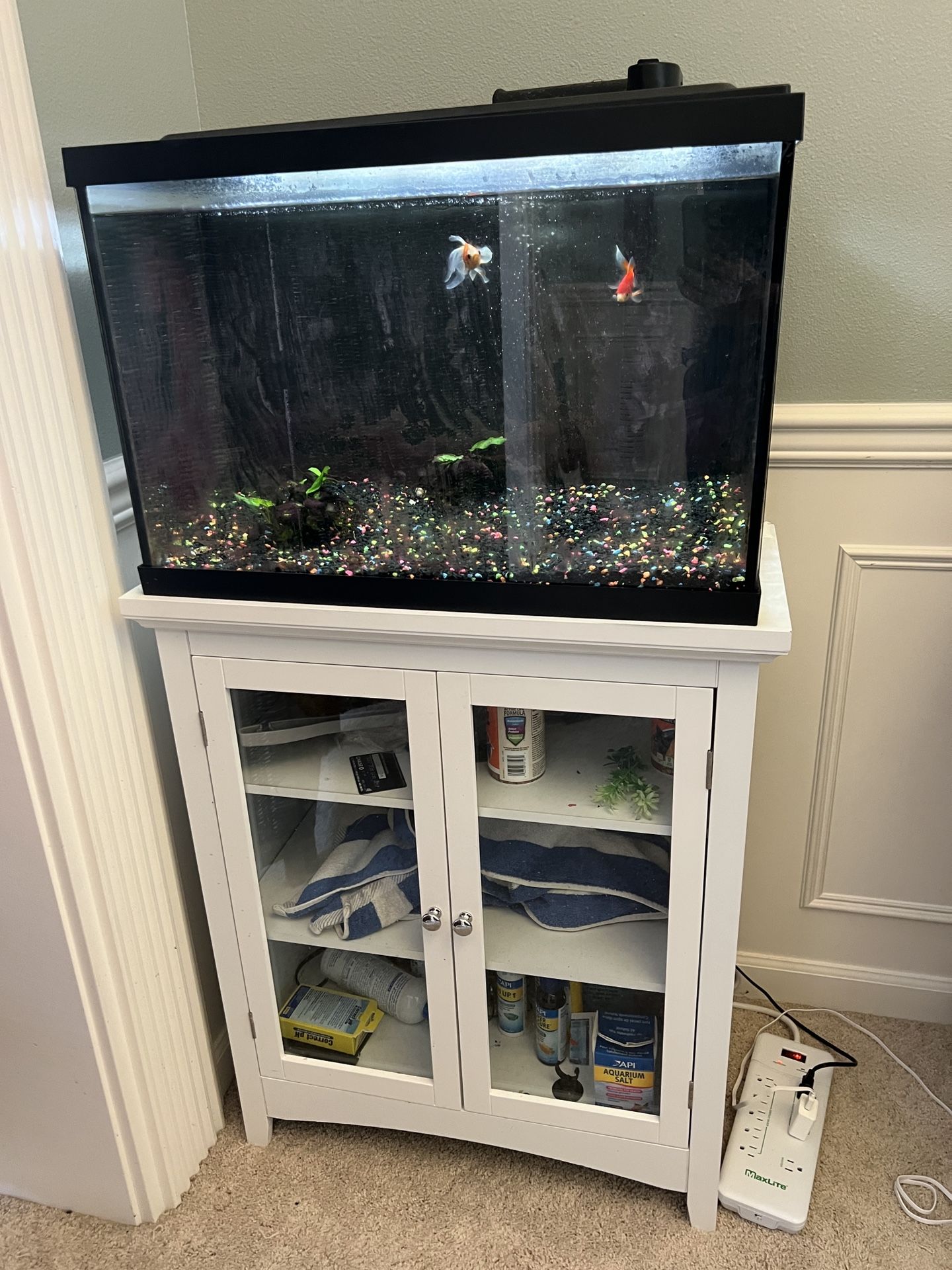 20 Gallon Fish Tank And Stand Cabinet