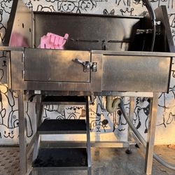 Albott 34 Inch Stainless Steel Dog Washing Station with Non-Slip