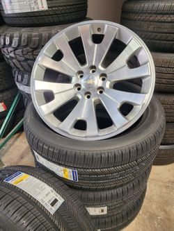 New 22" CHEVY SILVERADO TAHOE GMC SIERRA YUKON DENALI WHEELS RIMS TIRES