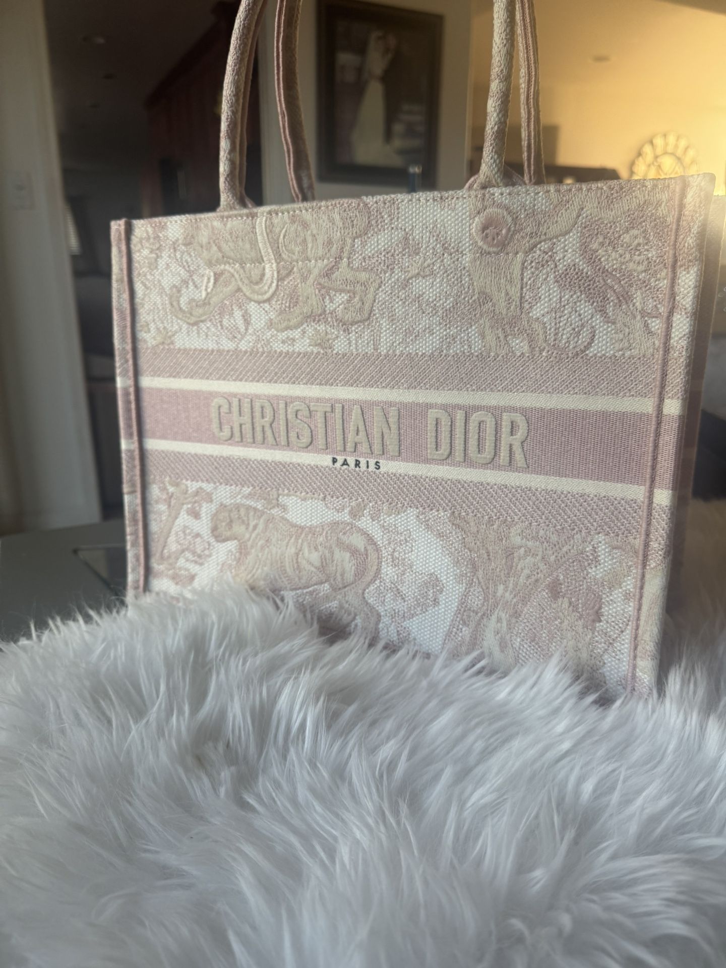 Christian Dior small book tote- Pink