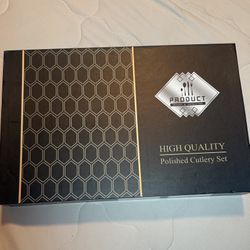 Kitchen Utensils Set, Simply Modern,24 Piece Flatware  Set Stainless Steel Silverware Sets Mirror Polishing    Tableware