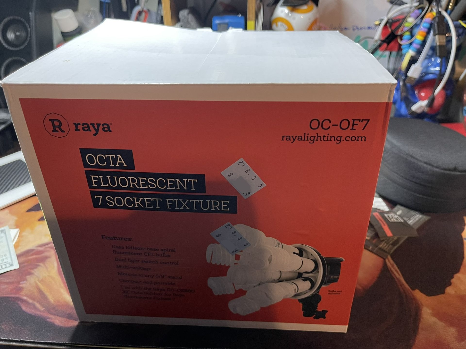 RAYA OC OF7 Fluorescent 7 Socket Foxture
