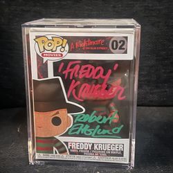 Freddy Krueger - Autographed Funko Pop