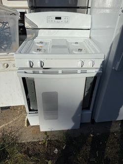 White Gas Range Stove with Oven