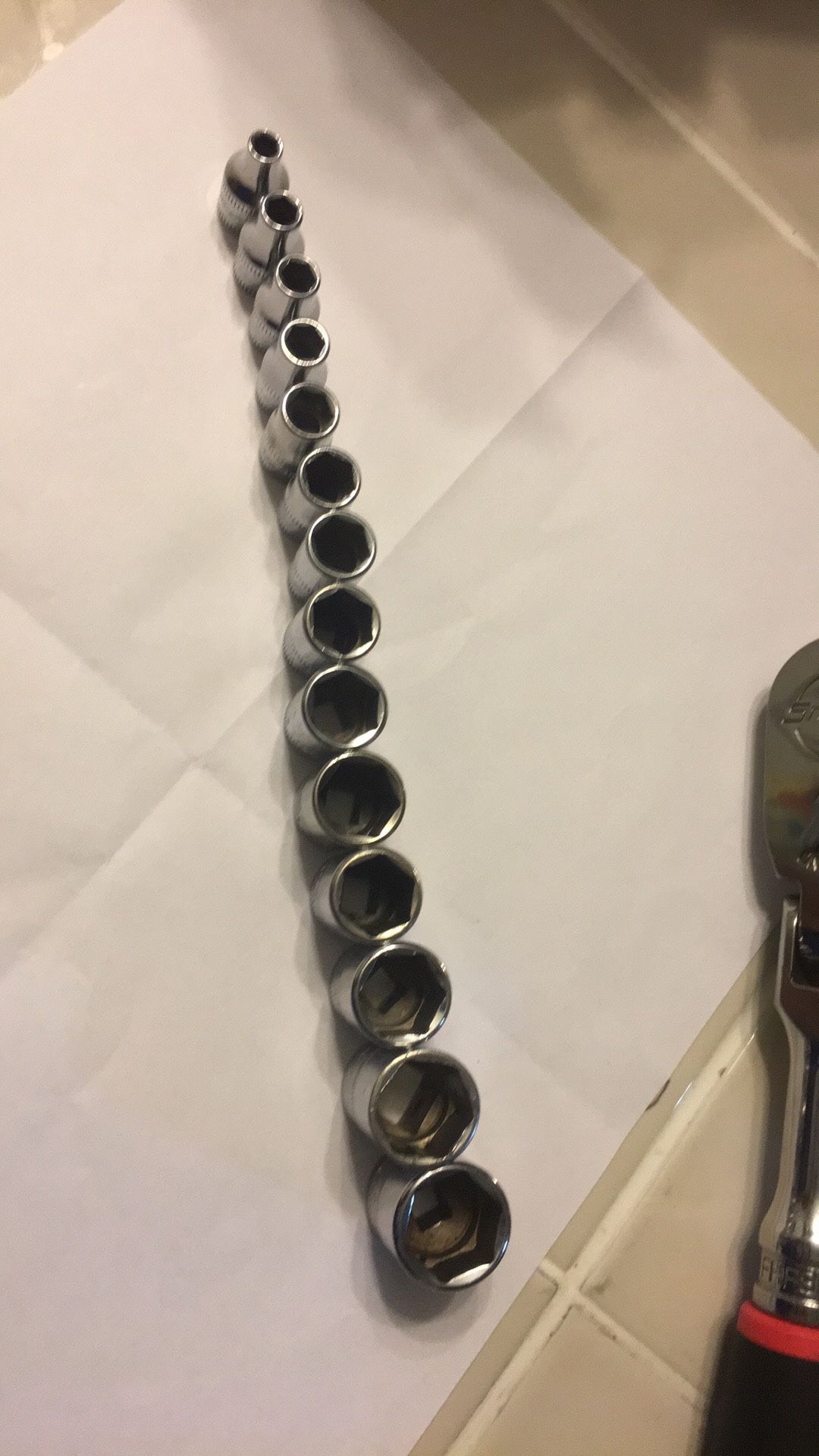 Snap On 1/4 Socket Set
