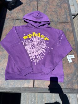 Purple Sp5der Hoodie Size L