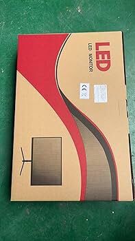 19 Inch Full HD Flat Computer Monitor with HDMI VGA Ports, Adjustable Tilt, LED Monitor for Home Office and Gaming (HDMI Cable Included)