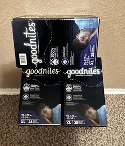 Boys Size X-Large Goodnites Pull ups