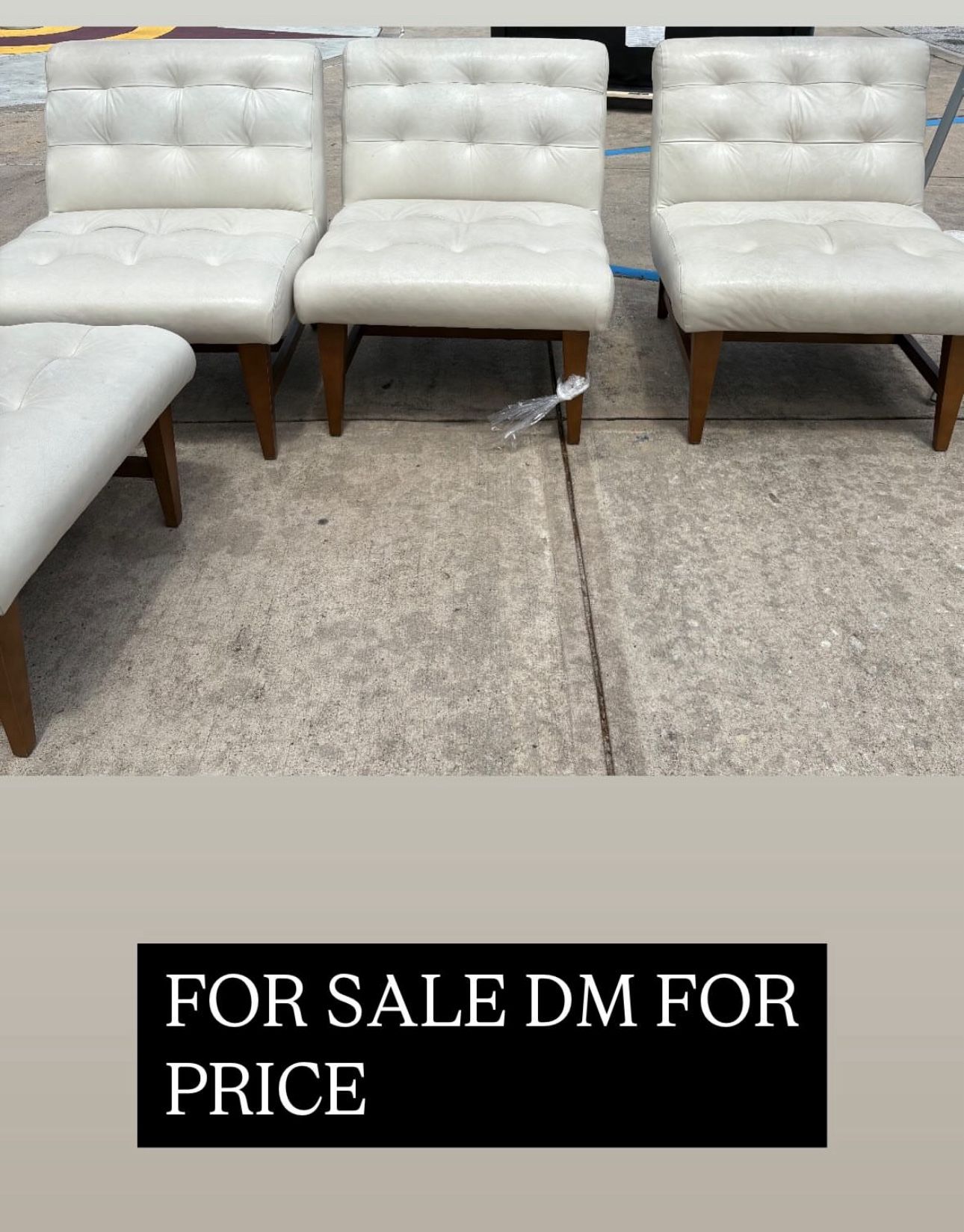 4 Leather Loveseat (set)