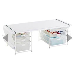 Elfa Kids Desk Top - white with square edge