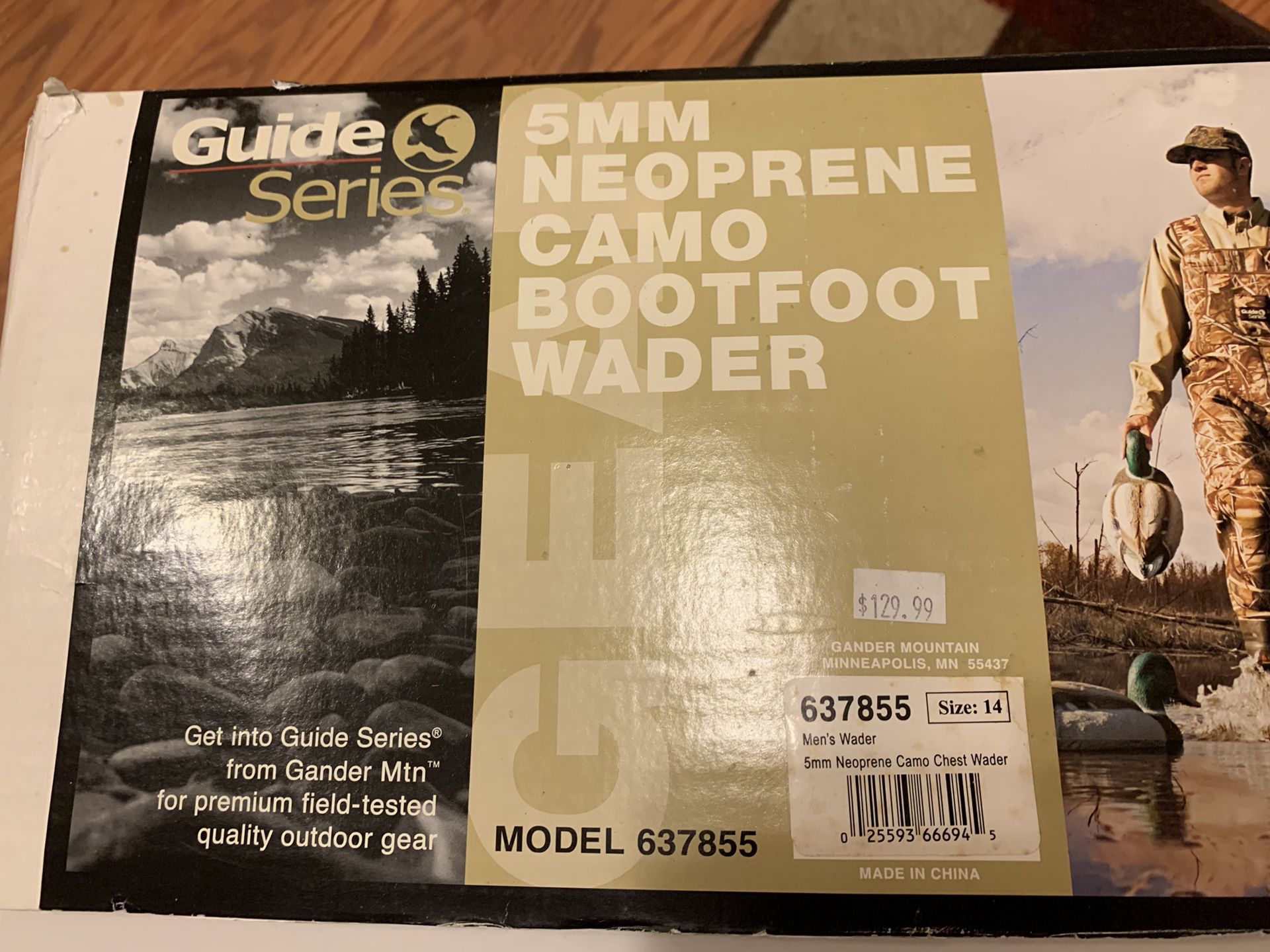 Wader Neoprene camp boot foot wader size 14