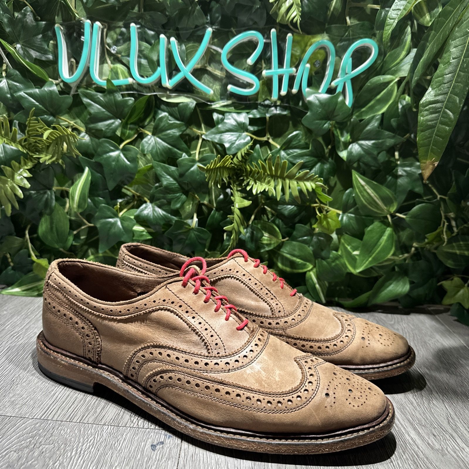 ALLEN EDMONDS Men Brown Leather Shoes NEUMOK Oxfords Size US 