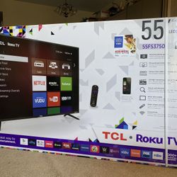 55” Smart TV Flat Screen New In Box Never Opened