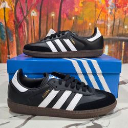 Adidas Samba OG Black White Gum Size 7 Men's, 8 Women's