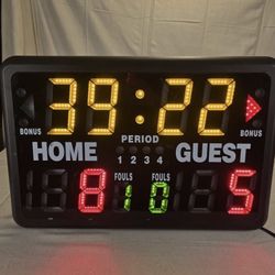 GameCraft SK2229R Electronic Sports Scoreboard Timer & Scorer