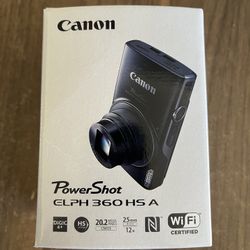 Canon PowerShot ELPH 360 HS A Digital Camera - Black US Model