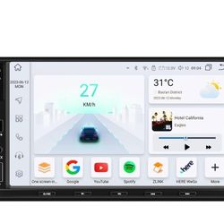 Android 12 7 Inch 8 core Car Stereo Wireless Apple CarPlay/Android Auto, Mirrorlink, Bluetooth, Music Playback, Radio, Car Navigation, Stereo Receiver