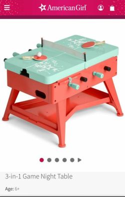 New American Girl Game Night Table