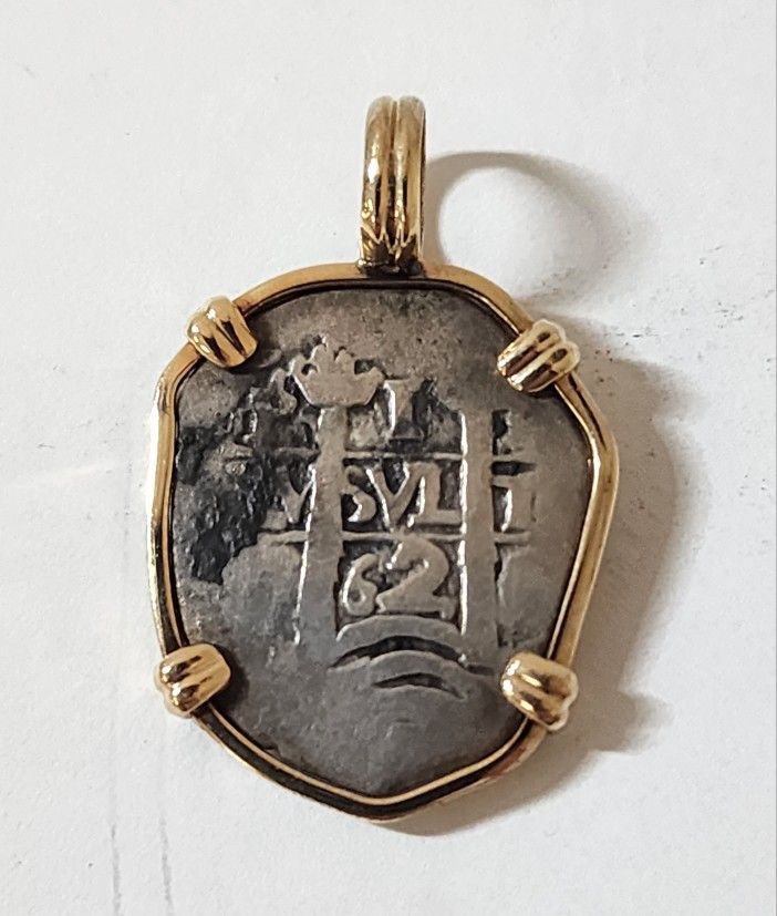 14k/1.3g Shipwreck Coin-Date 1662