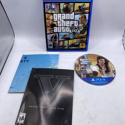 Grand Theft Auto V (PlayStation 4 PS4, 2014) Complete In Box w/ Map & Manual CIB