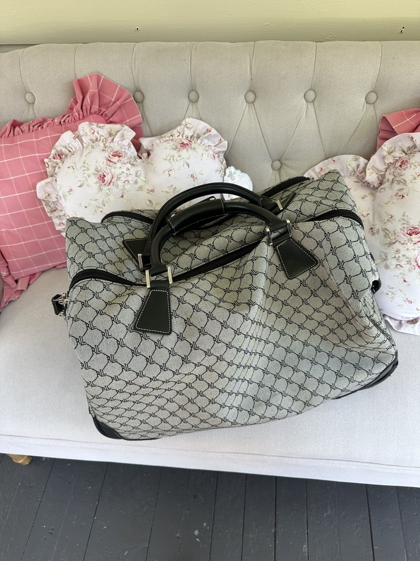 Ralph Lauren rolling duffel bag
