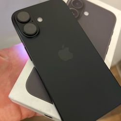 Apple iPhone 16 T-mobile / Metro Pcs Simple Mobile Mint Mobile 10/10 Condition Black Color 100%  Battery Life