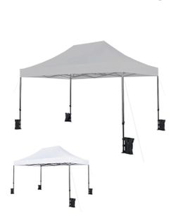 ❤️‍🔥 F）10' X 15' Instant Pop Up Shelter Tent - RipLock 350 - Slate Gray$120