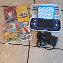 Nintendo switch lite with games