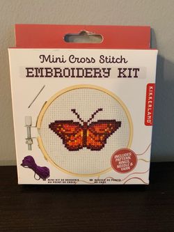 Butterfly Mini Cross Stitch Embroidery Kit (multiple available)