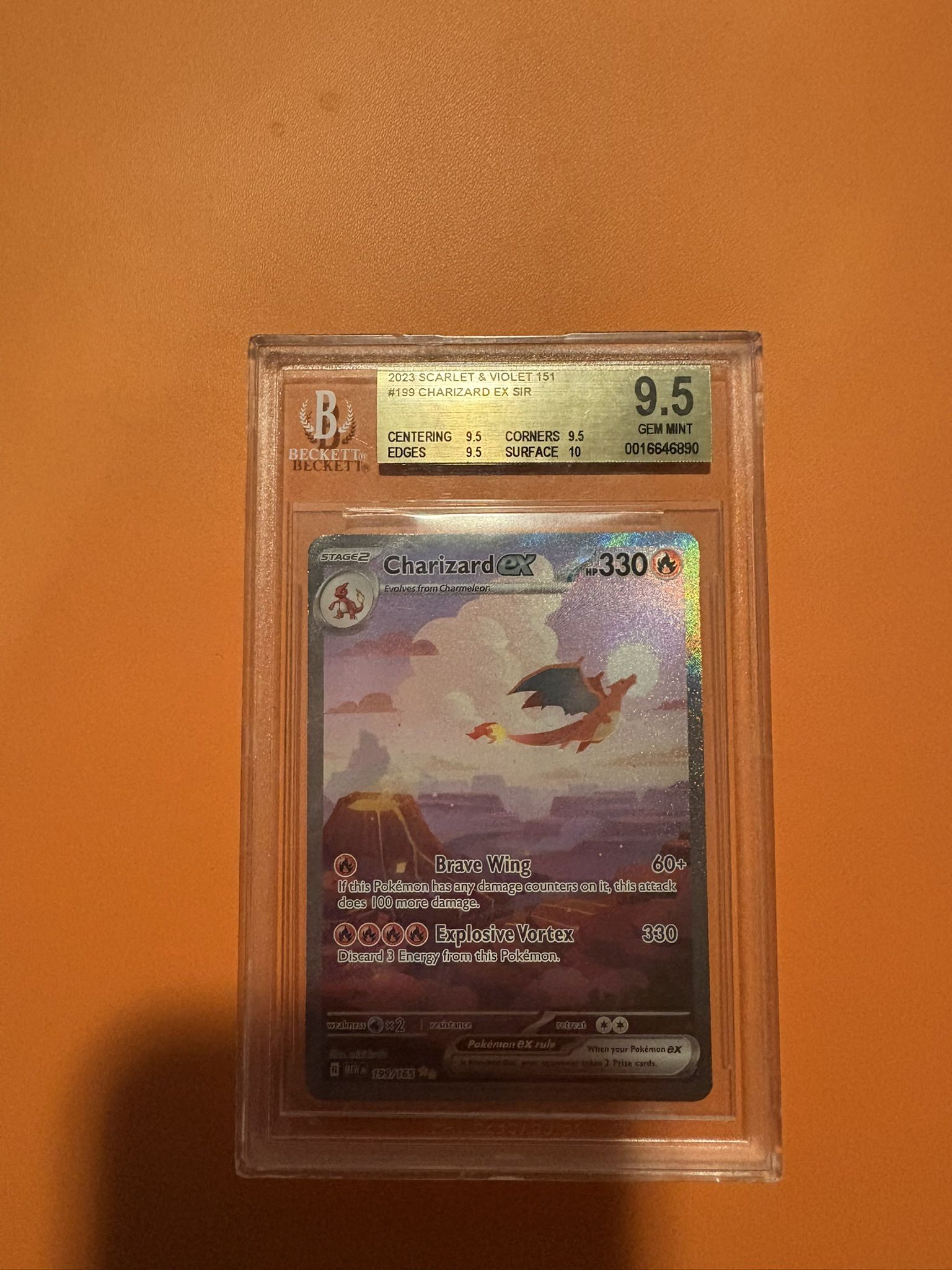 BGS 9.5 GEM MINT CHARIZARD 151
