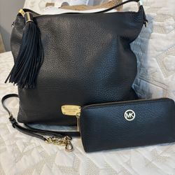 MK Leather Bag & Wallet 