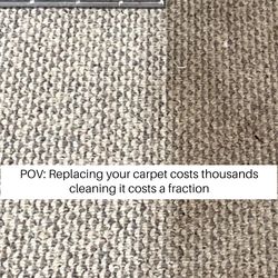 Carpet steam restoration