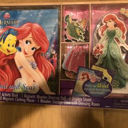 Ariel Magnetic Wooden Dress Up Doll
