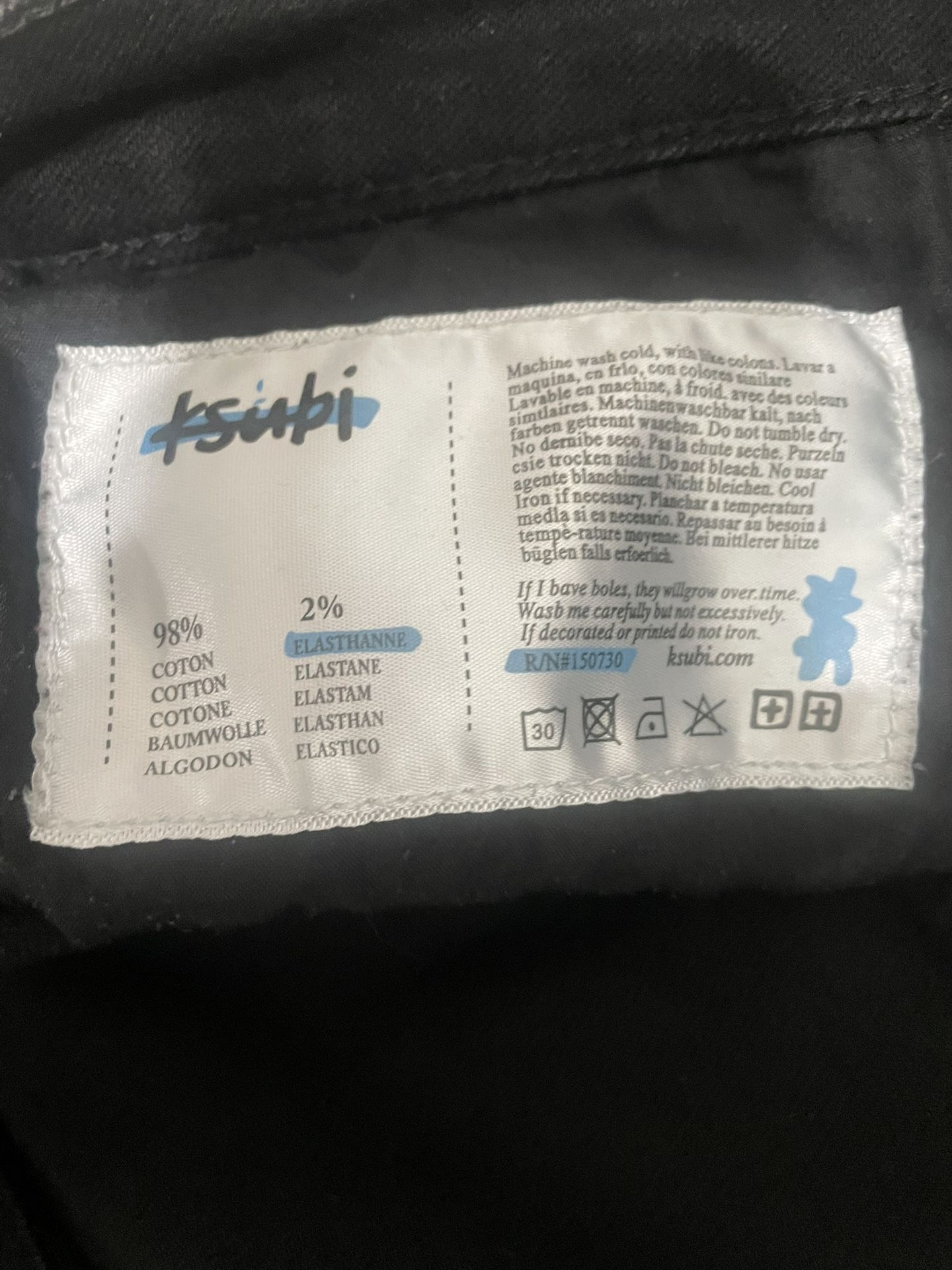 Ksubi Ripped Black Jeans