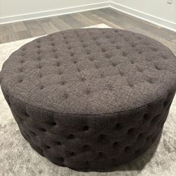 West Elm  Tufted Ottoman